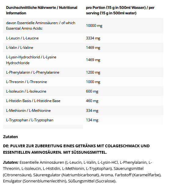 Inlead EAA Coke - 500g