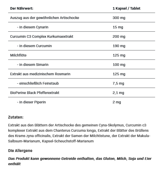 ALLNUTRITION HEALTH & CARE CURCUMIN C3 LIVER 60