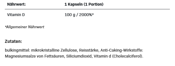 All Nutrition D3 4000 - 120 Kapseln