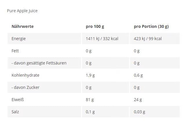 More Nutrition Protein Juice Style - Pure Apple