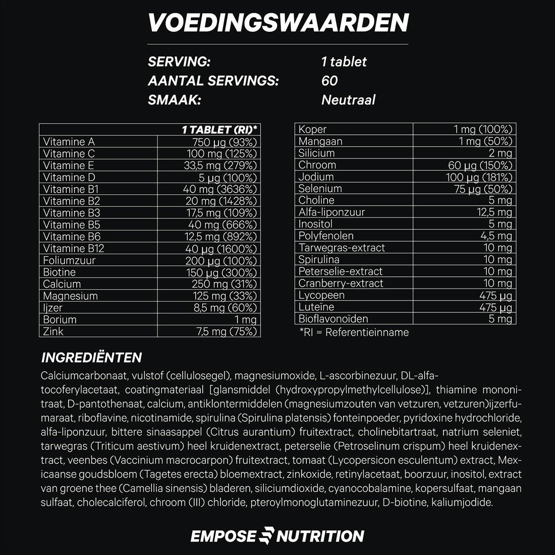 Empose Nutrition Multi Women Tabs - 60 Kapseln