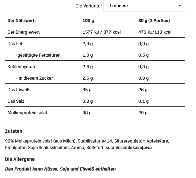 All Nutrition Isolate Protein 908g