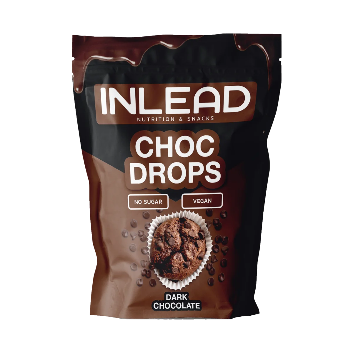Inlead Choc Drops Dunkle Schokolade - 150g