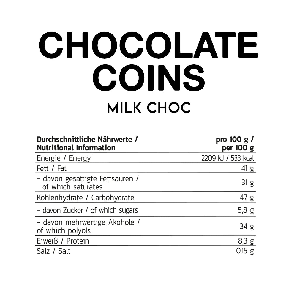 Inlead Chocolate Coins Milch Schokolade - 150g