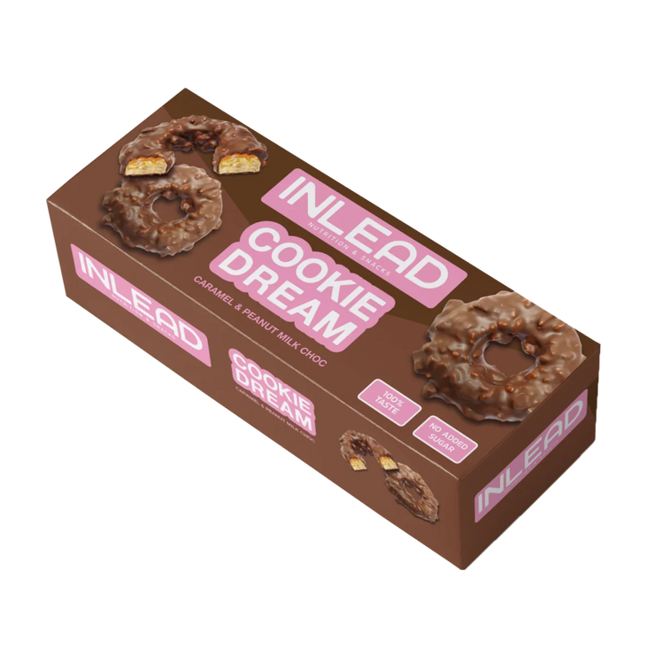 Inlead Cookie Dream Caramel & Peanut Milk Choc - 125 g