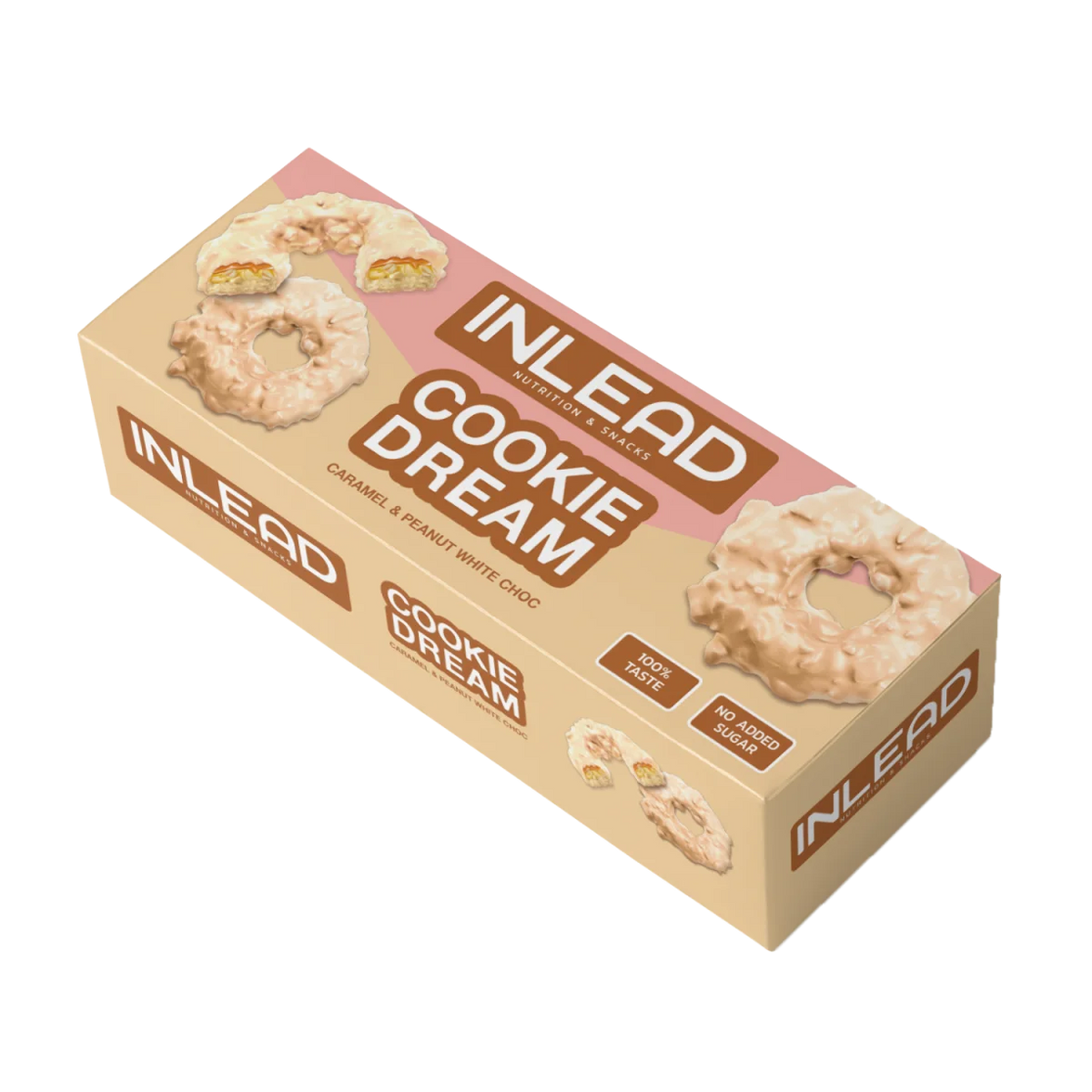 Inlead Cookie Dream Caramel & Peanut White Choc - 125 g
