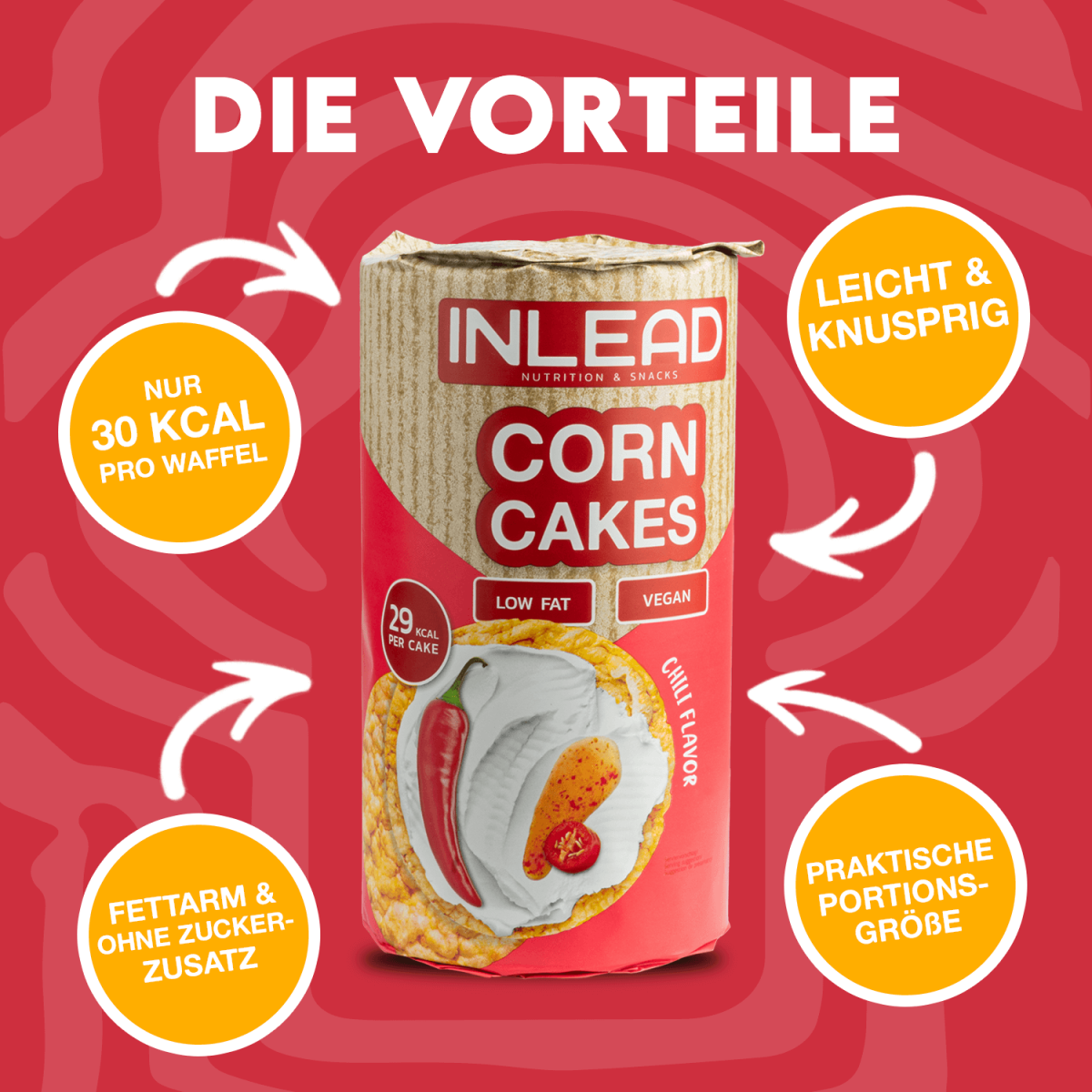 Inlead Corn Cakes Chili - 120g