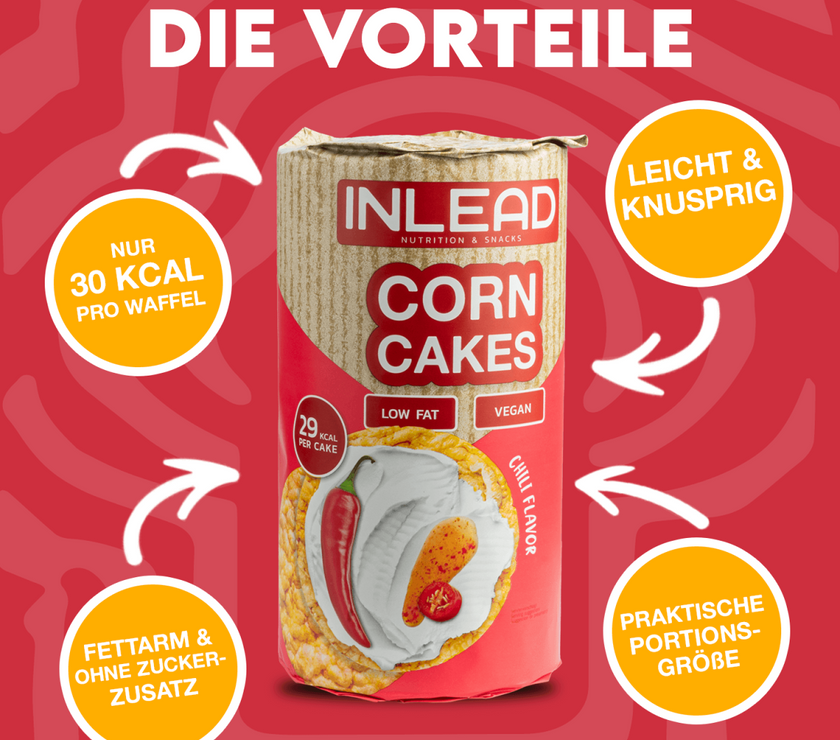 Inlead Corn Cakes Chili - 120g