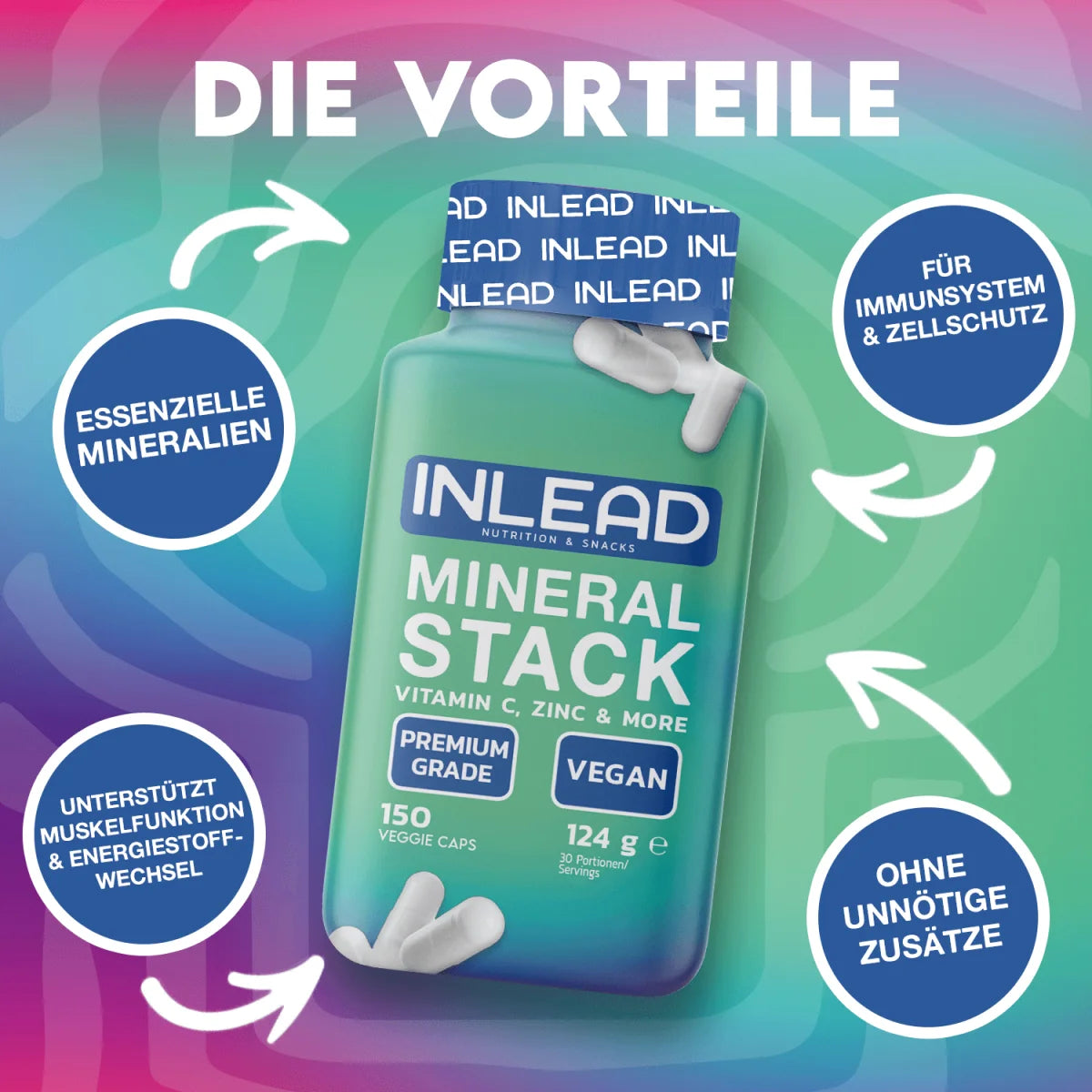 Inlead Mineral Stack - 150 Kapseln