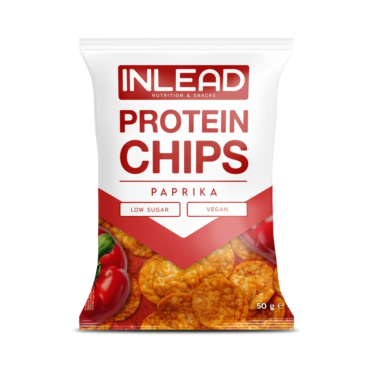 Inlead Protein Chips Paprika 50g MHD 04.25