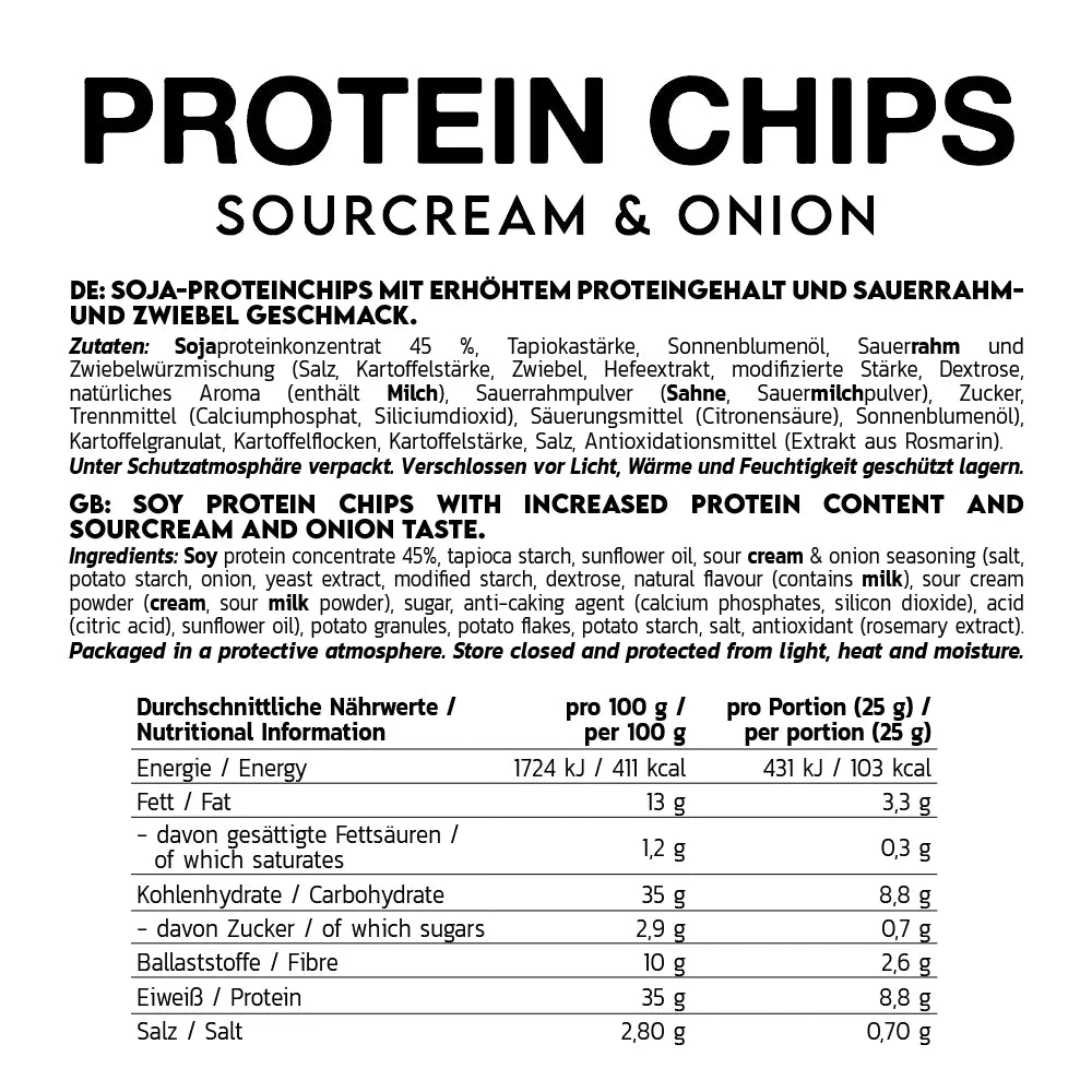 Inlead Protein Chips Sour Cream 50g