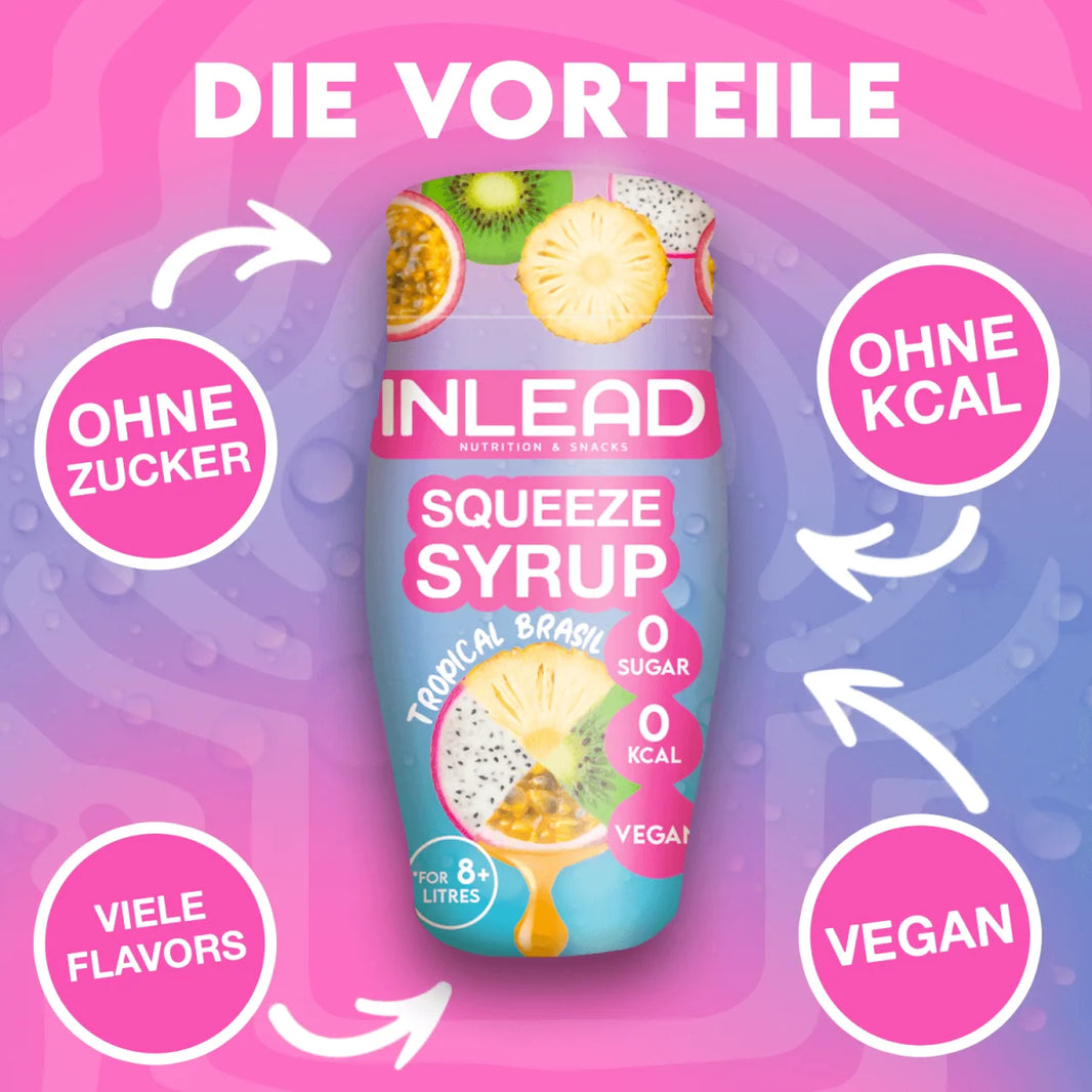 Inlead Squeeze Syrup Peach Ice Tea 65ml
