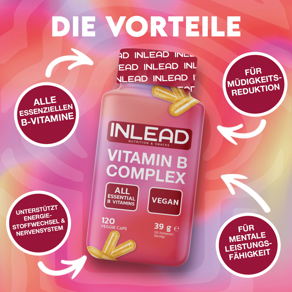 Inlead Vitamin B Complex - 120 Kapseln