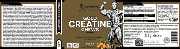 Kevin Levrone Gold Creatine Chews Blue Raspberry - 240 Chews