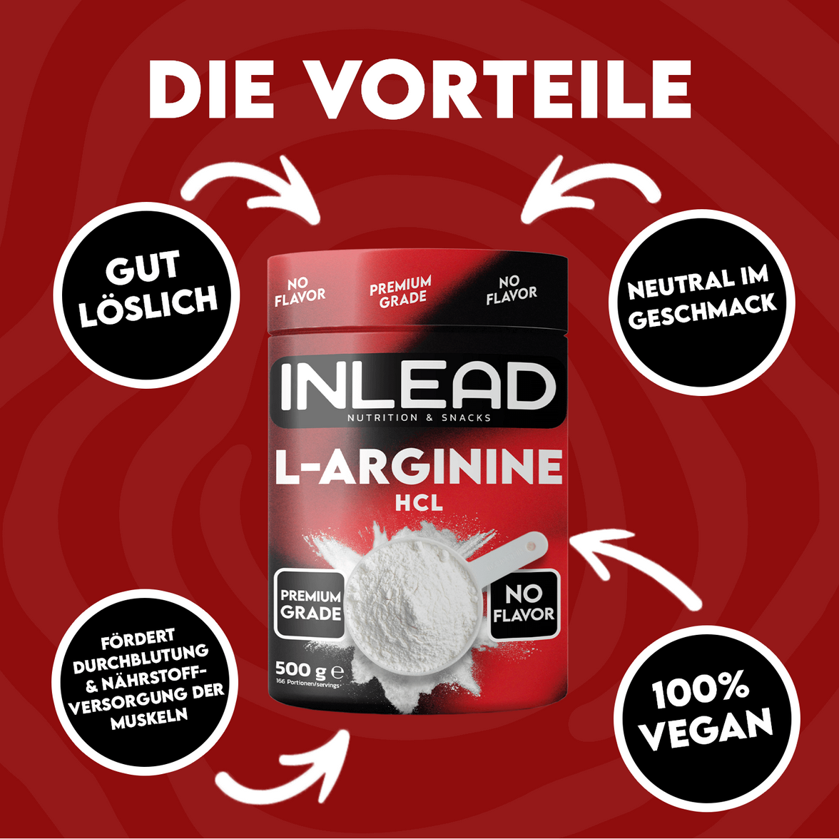 Inlead L-Arginine HCL 500g