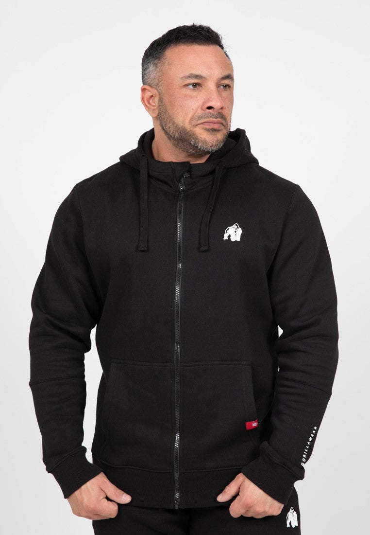 Gorilla Wear Leon Zipped Hoodie - Schwarz