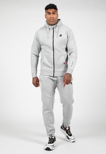 Gorilla Wear Leon Zipped Hoodie - Grau