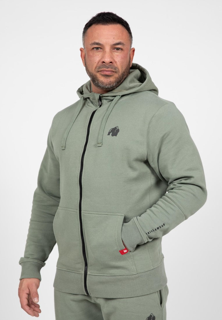Gorilla Wear Leon Zipped Hoodie - Grün
