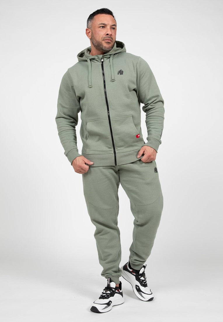 Gorilla Wear Leon Zipped Hoodie - Grün