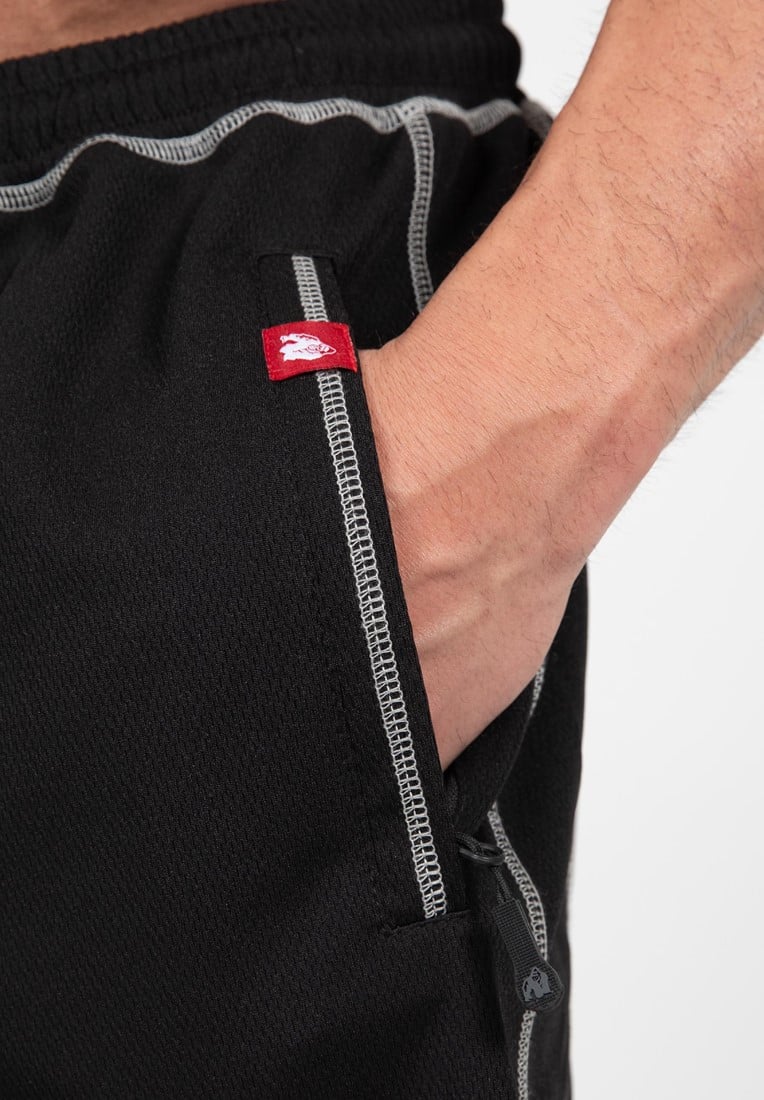 Gorilla Wear Marlow Mesh Shorts - Schwarz/Rot