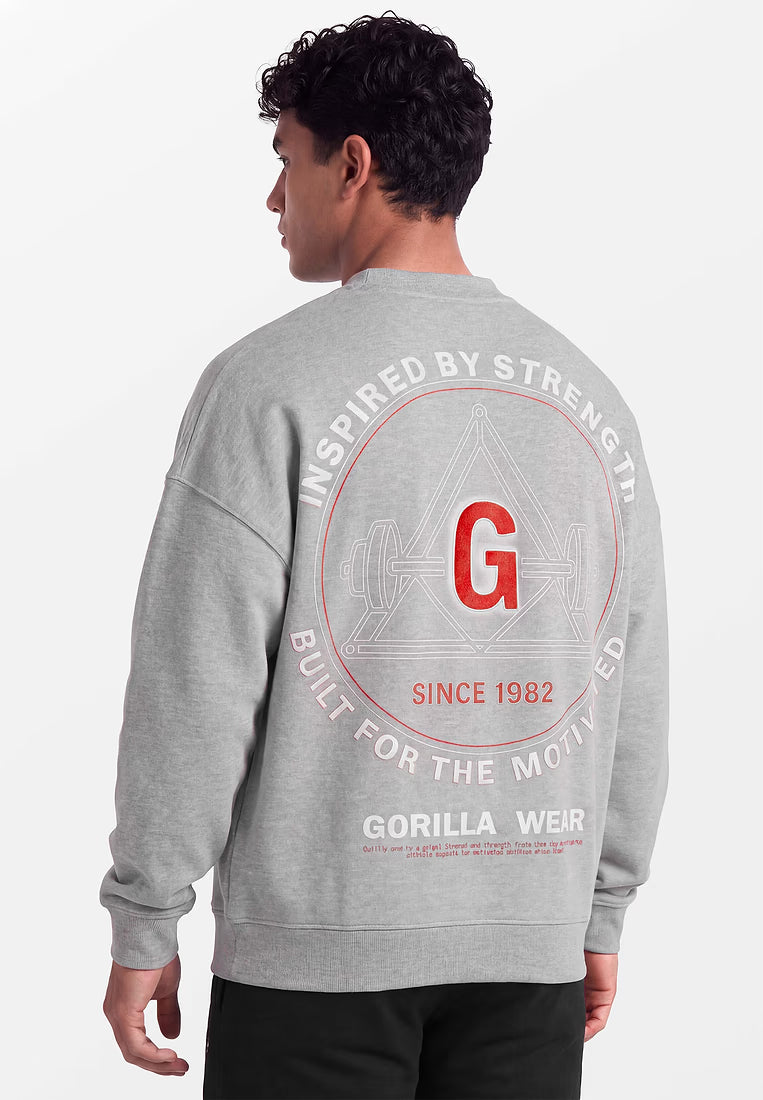 Gorilla Wear Leeds Oversize Sweater Grau