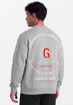 Gorilla Wear Leeds Oversize Sweater Grau
