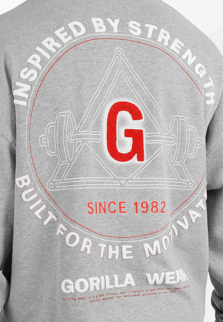 Gorilla Wear Leeds Oversize Sweater Grau