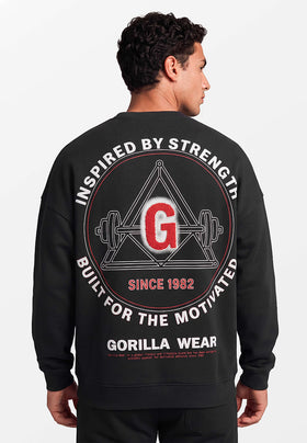 Gorilla Wear Leeds Oversize Sweater Schwarz