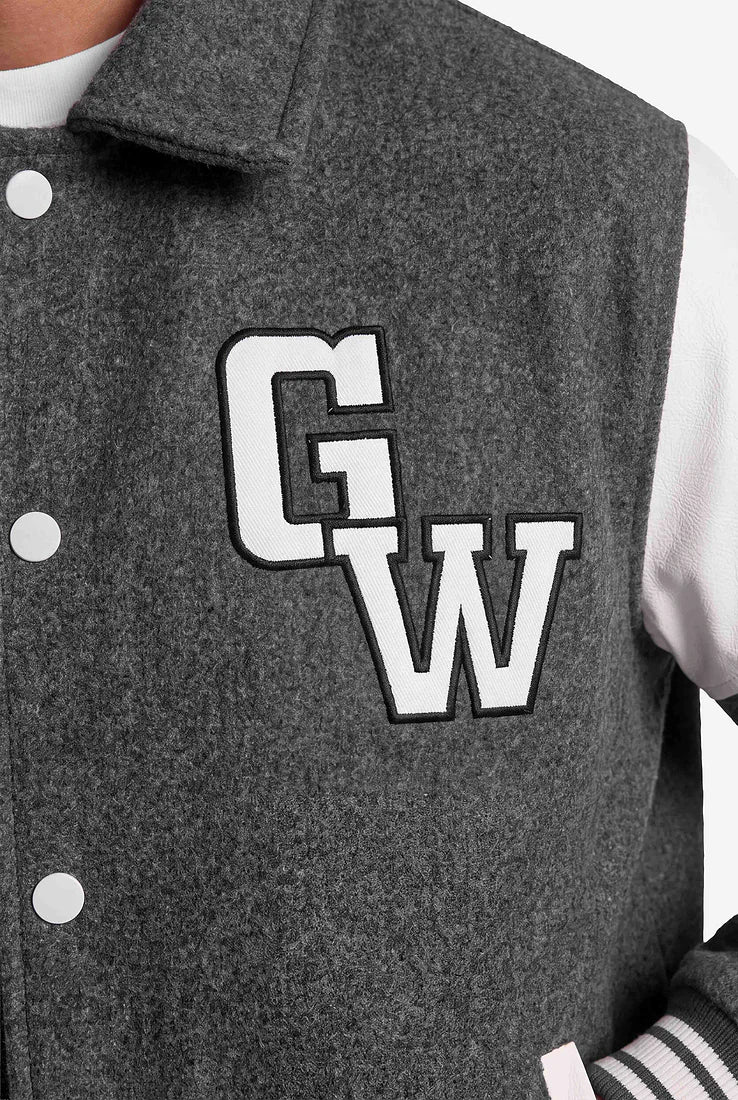 Gorilla Wear Stockholm Varsity Jacket - Grau