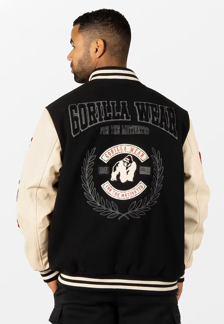 Gorilla Wear Saint Louis Varsity Jacke - Schwarz