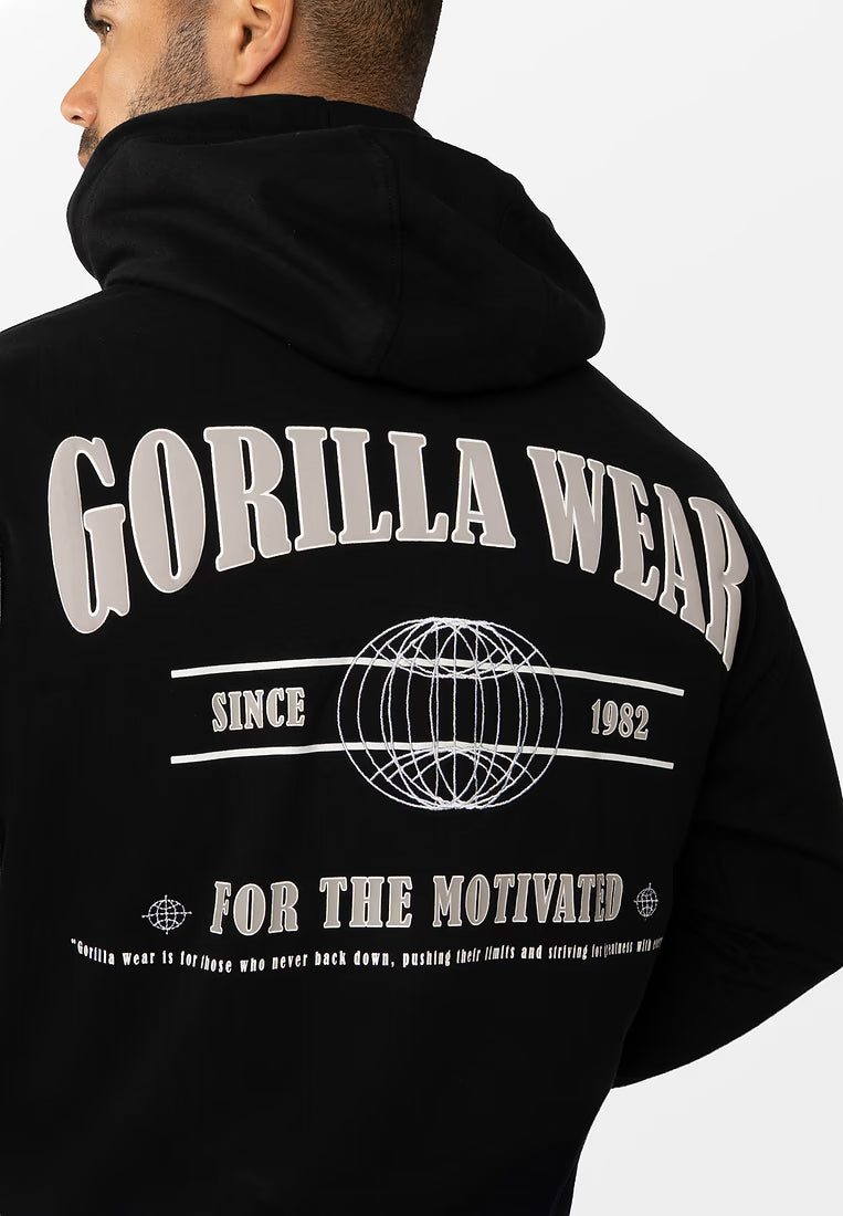 Gorilla Wear Scofield Zipped Hoodie - Schwarz
