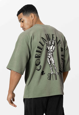 Gorilla Wear Russell Oversized T-Shirt - Grün