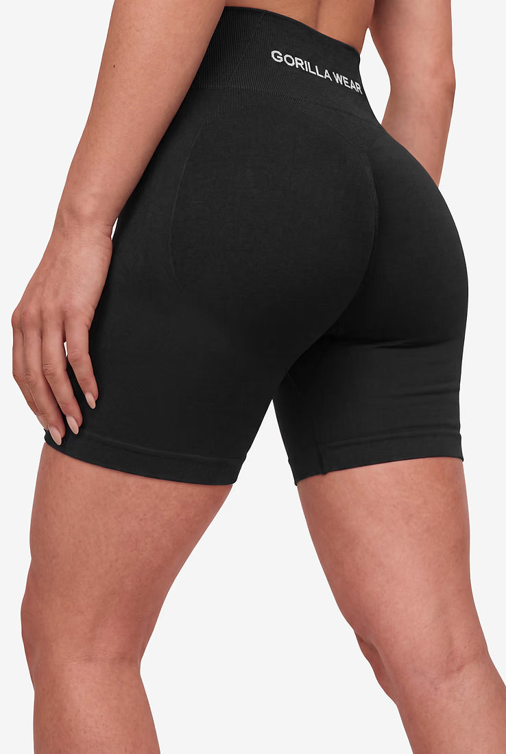 Gorilla Wear Florence Seamless Contour Shorts - Schwarz