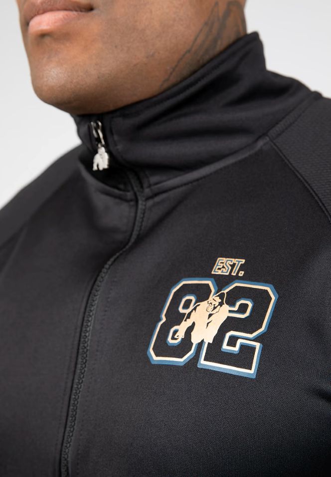 Gorilla Wear Devon Trainigsjacke - Grau/Blau