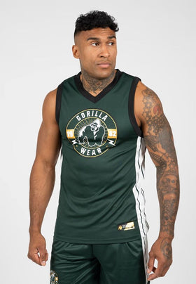 Gorilla Wear Orlando Jersey Tank Top - Grün/Gold