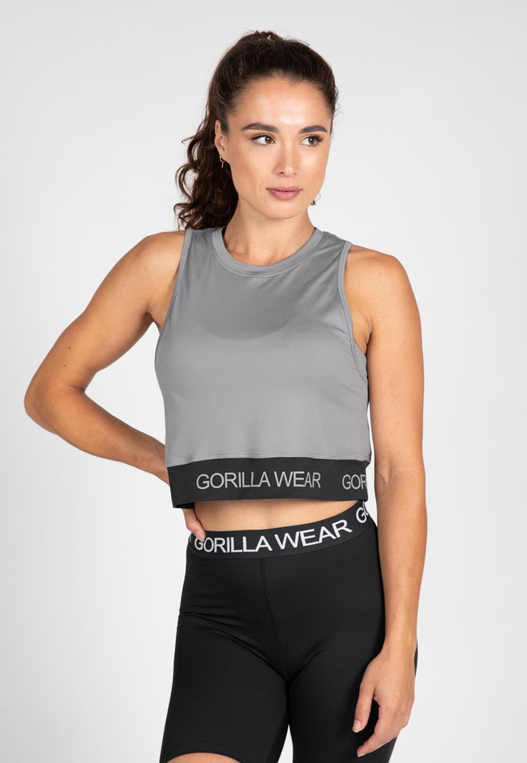Gorilla Wear Colby Cropped Tank Top - Grau