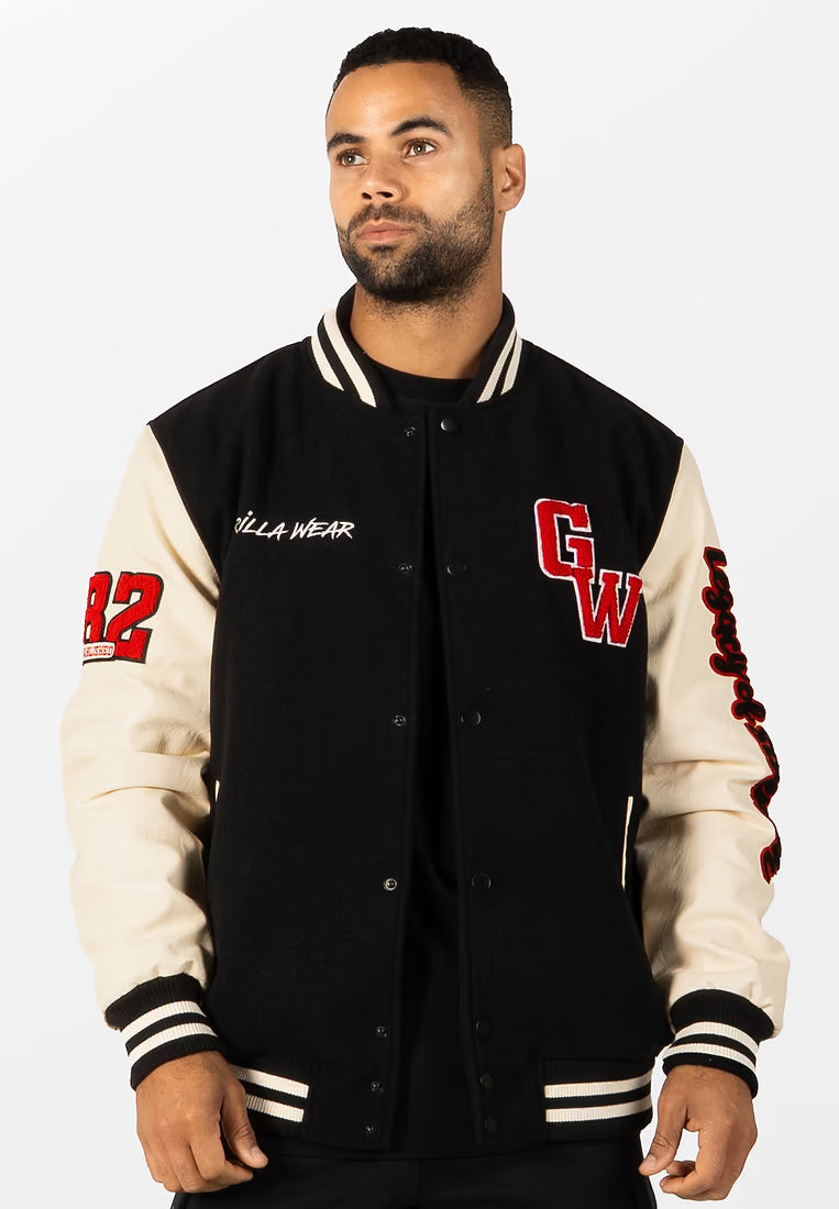 Gorilla Wear Saint Louis Varsity Jacke - Schwarz