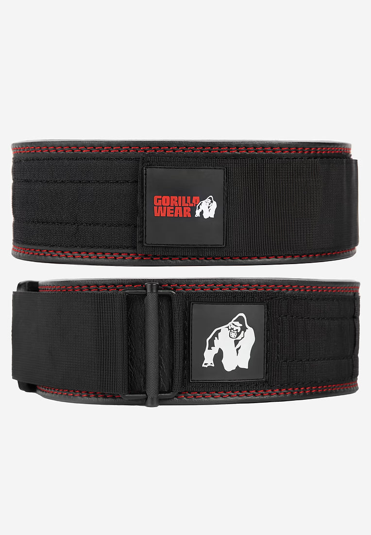 Gorilla Wear Premium Leather Lifting Belt - Schwarz