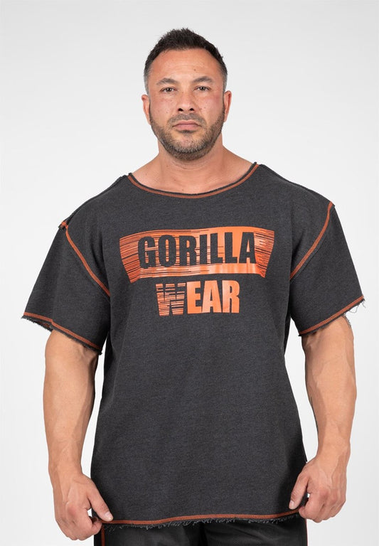 Gorilla Wear Wallace Workout Top - Grau/Orange