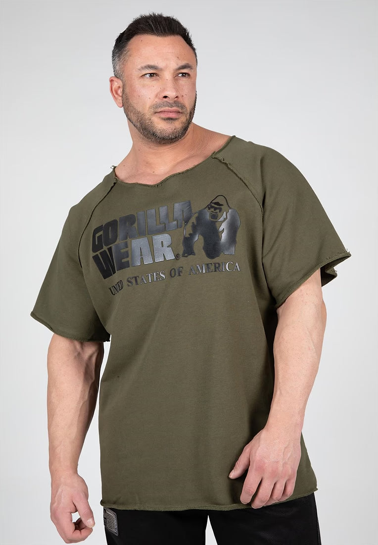Gorilla Wear Classic Workout Top - Army Green