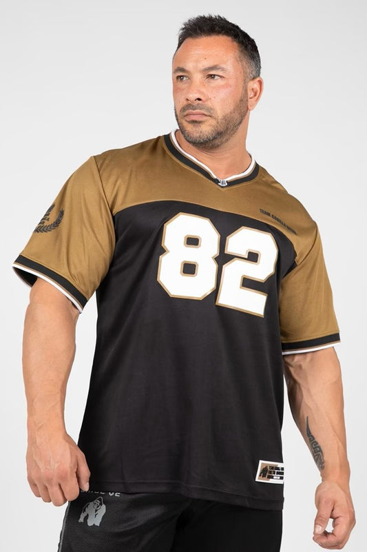Gorilla Wear Trenton Football Jersey - Schwarz/Gold
