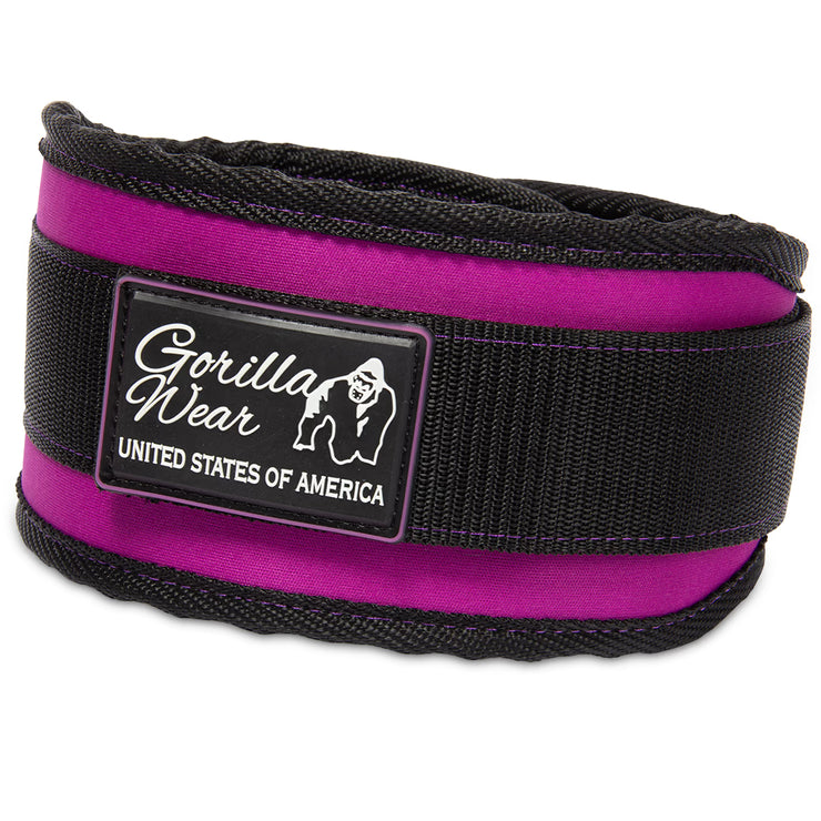 Gorilla Wear Womens Lifting Belt - Schwarz/Lila