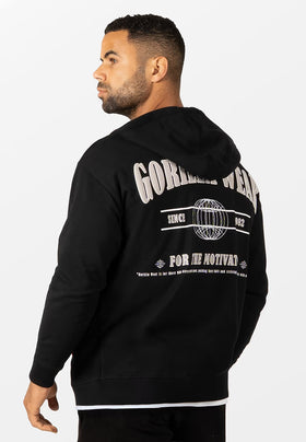Gorilla Wear Scofield Zipped Hoodie - Schwarz