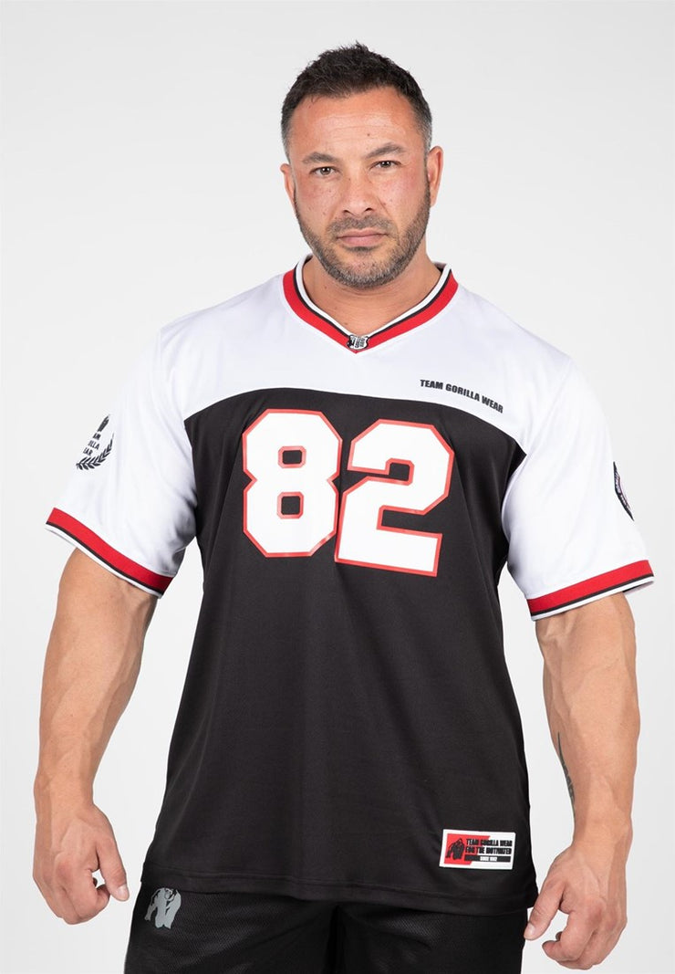 Gorilla Wear Trenton Football Jersey - Schwarz/Weiss