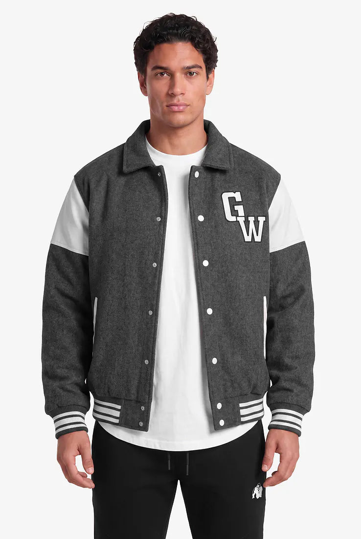 Gorilla Wear Stockholm Varsity Jacket - Grau