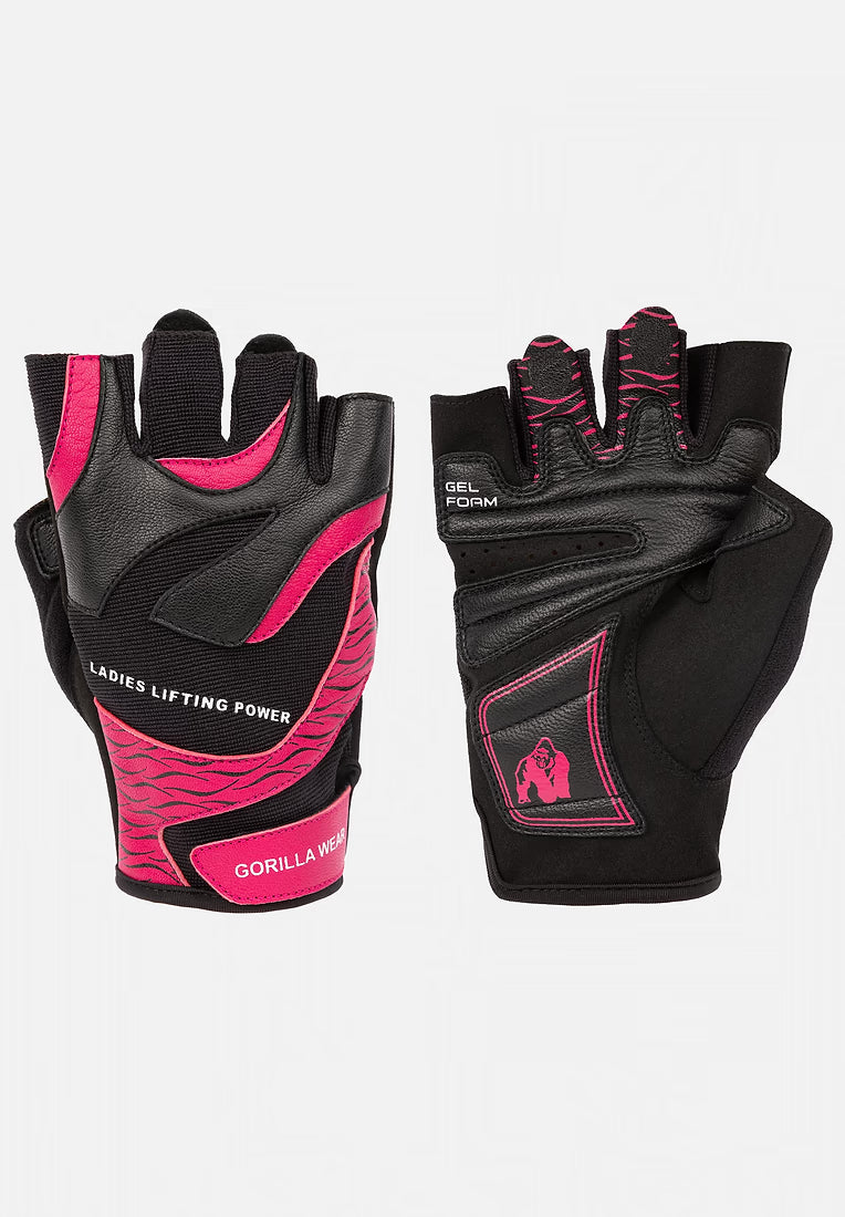 Gorilla Wear Womens Fitness Gloves 2.0 - Schwarz/Pink