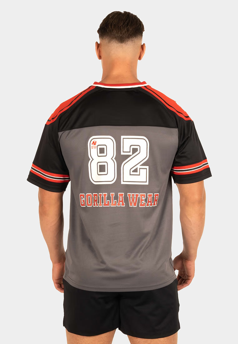 Gorilla Wear Tyler Football Jersey - Schwarz/Rot