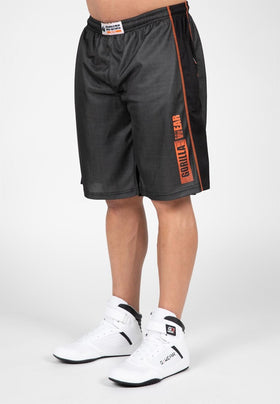 Gorilla Wear Wallace Mesh Shorts - Grau/Orange