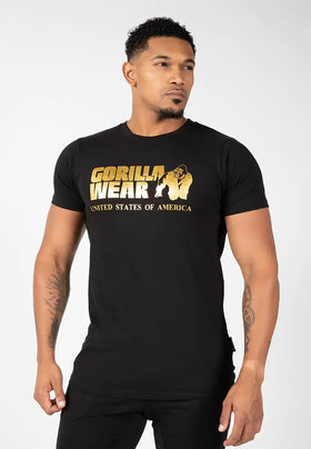 Gorilla Wear Classic T-Shirt - Schwarz/Gold