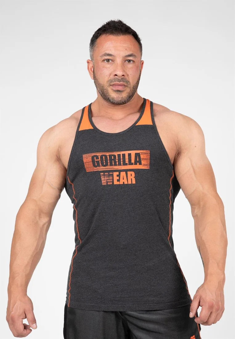 Gorilla Wear Wallace Tank Top - Grau/Orange